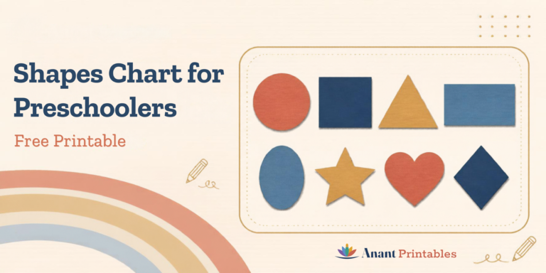 Shapes Chart for Preschoolers: Free Printable + Fun Ways to Teach Shapes
